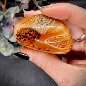Sardonyx Palm Stone Healing Crystal